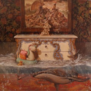 White dots on a white surface